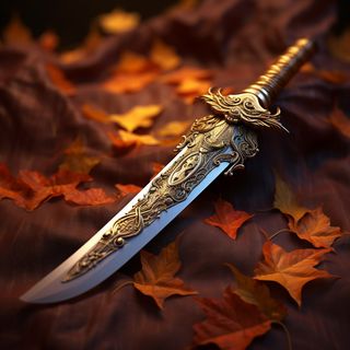 Столп личности 辛酉 Металл Инь на Петухе в БаЦзы - красивый кинжал